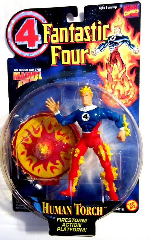 Fantastic Four Human Torch Action Figure - Bedrock City Comic Co.